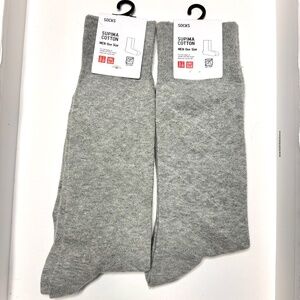 Uniqlo Supima Cotton Men Socks 2 Pairs ONE SIZE WWT